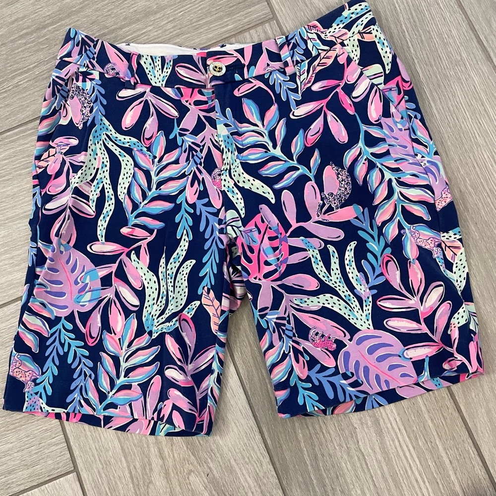 Lilly Pulitzer You’ve Been Spotted Navy Blue Women's Shorts Size 4